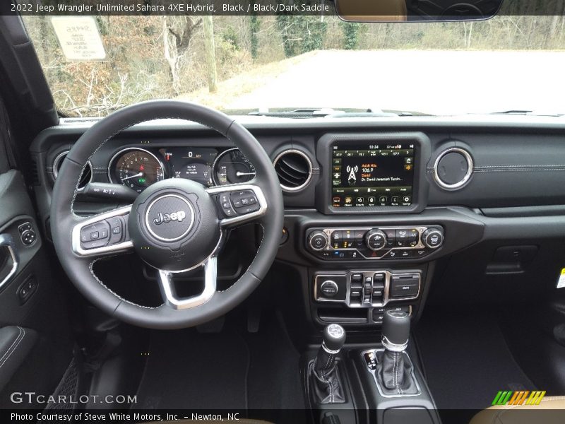 Dashboard of 2022 Wrangler Unlimited Sahara 4XE Hybrid