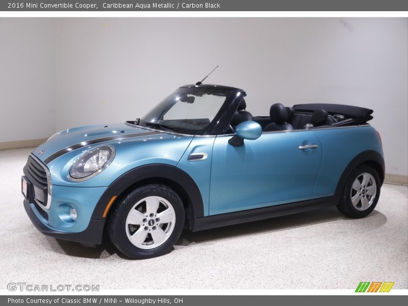 Caribbean Aqua Metallic / Carbon Black 2016 Mini Convertible Cooper