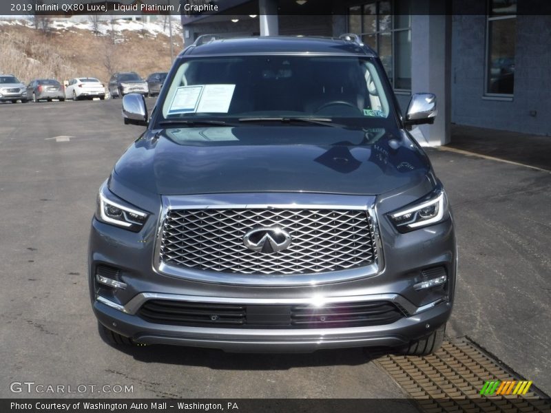 Liquid Platinum / Graphite 2019 Infiniti QX80 Luxe
