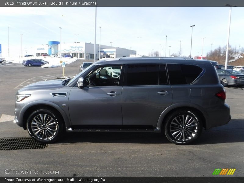 Liquid Platinum / Graphite 2019 Infiniti QX80 Luxe