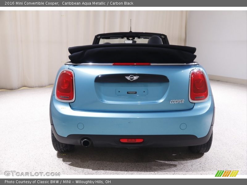 Caribbean Aqua Metallic / Carbon Black 2016 Mini Convertible Cooper