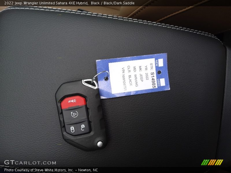 Black / Black/Dark Saddle 2022 Jeep Wrangler Unlimited Sahara 4XE Hybrid