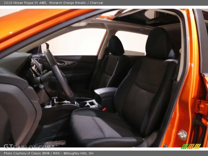 Monarch Orange Metallic / Charcoal 2019 Nissan Rogue SV AWD