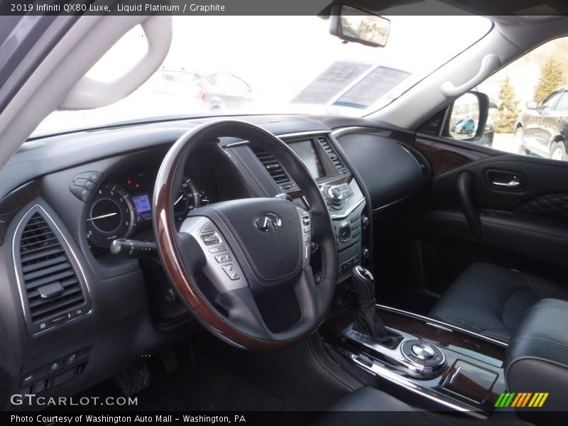 Liquid Platinum / Graphite 2019 Infiniti QX80 Luxe