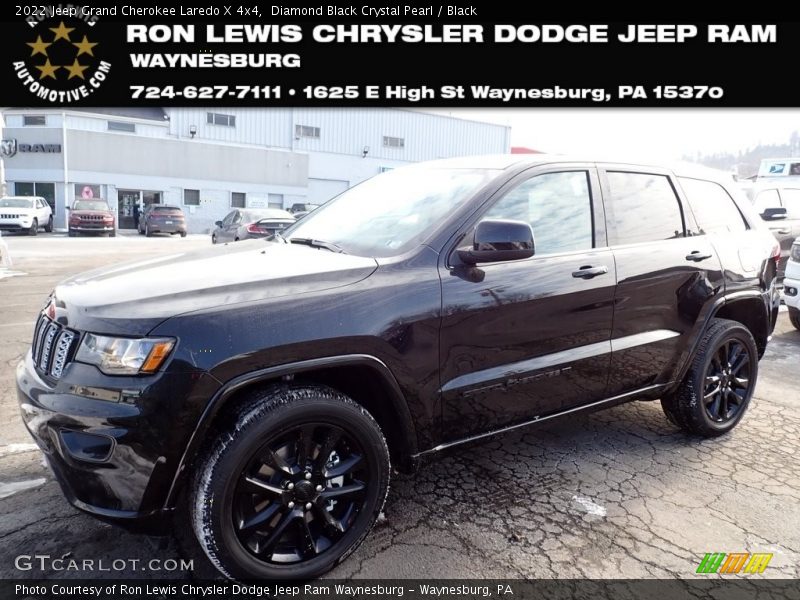 Diamond Black Crystal Pearl / Black 2022 Jeep Grand Cherokee Laredo X 4x4
