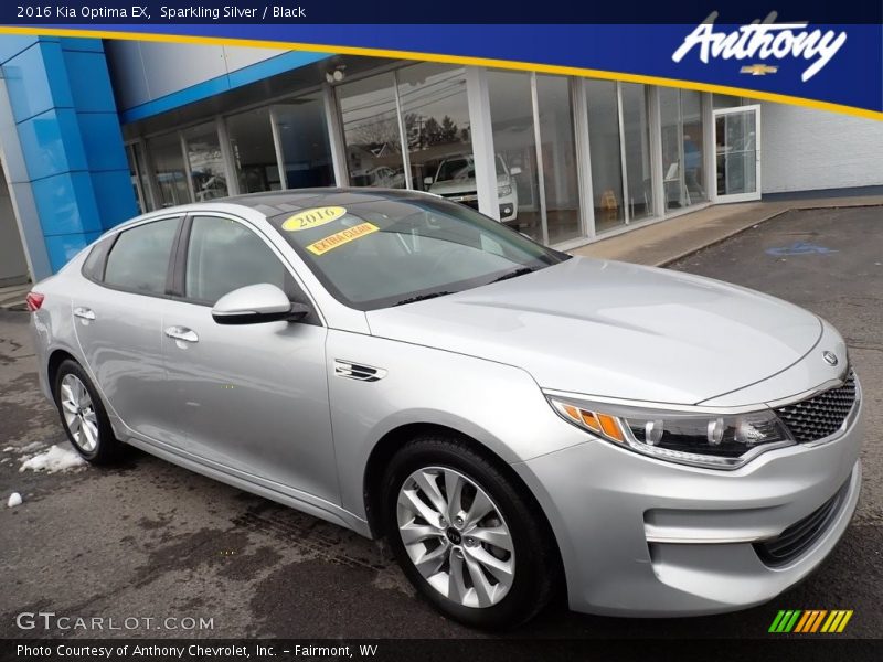 Sparkling Silver / Black 2016 Kia Optima EX