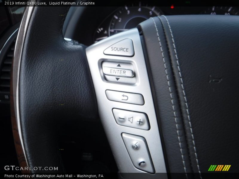 Liquid Platinum / Graphite 2019 Infiniti QX80 Luxe