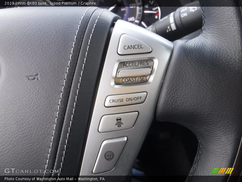 Liquid Platinum / Graphite 2019 Infiniti QX80 Luxe
