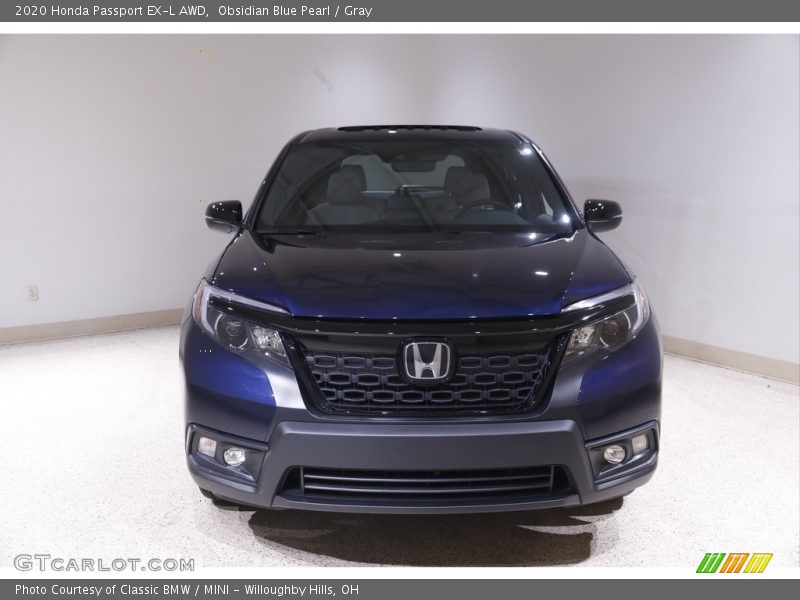 Obsidian Blue Pearl / Gray 2020 Honda Passport EX-L AWD