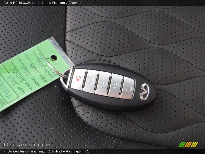 Liquid Platinum / Graphite 2019 Infiniti QX80 Luxe