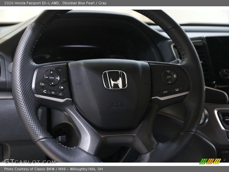 Obsidian Blue Pearl / Gray 2020 Honda Passport EX-L AWD
