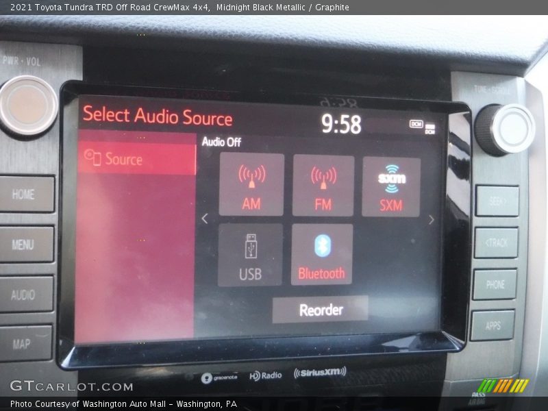 Midnight Black Metallic / Graphite 2021 Toyota Tundra TRD Off Road CrewMax 4x4
