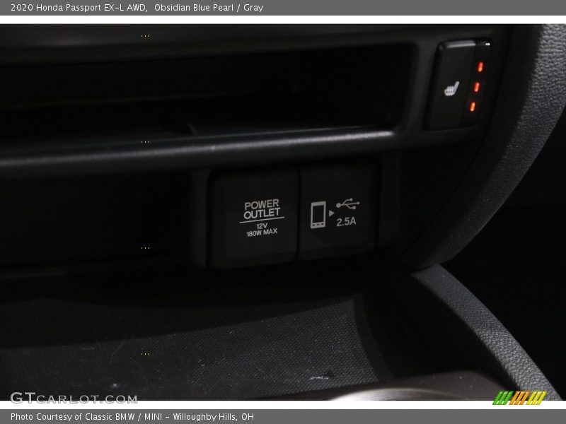 Obsidian Blue Pearl / Gray 2020 Honda Passport EX-L AWD