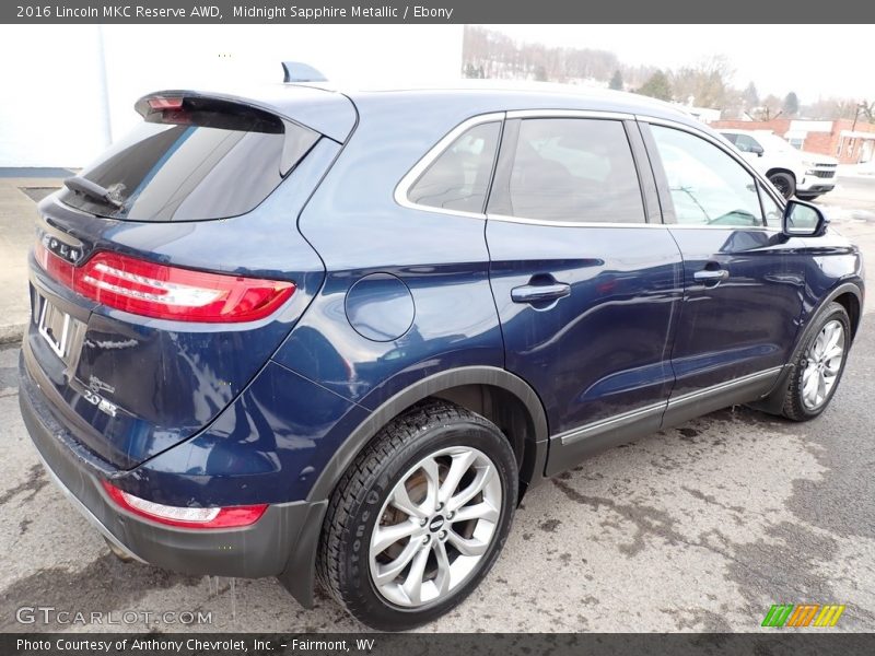 Midnight Sapphire Metallic / Ebony 2016 Lincoln MKC Reserve AWD