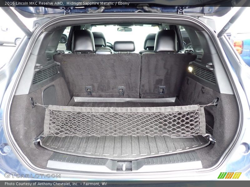  2016 MKC Reserve AWD Trunk