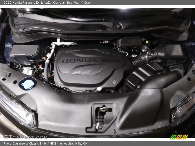 Obsidian Blue Pearl / Gray 2020 Honda Passport EX-L AWD