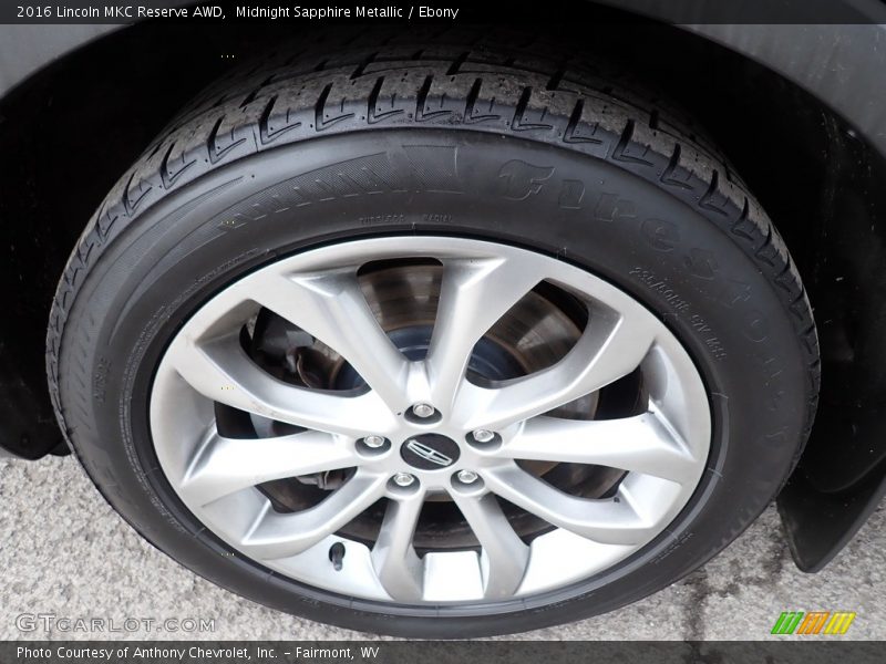 Midnight Sapphire Metallic / Ebony 2016 Lincoln MKC Reserve AWD