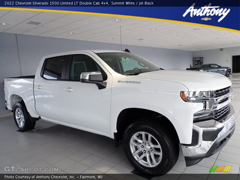 Summit White / Jet Black 2022 Chevrolet Silverado 1500 Limited LT Double Cab 4x4