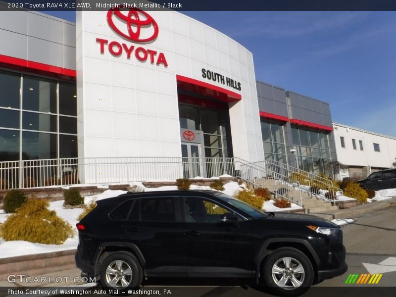 Midnight Black Metallic / Black 2020 Toyota RAV4 XLE AWD