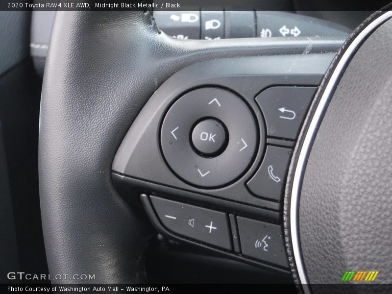 Midnight Black Metallic / Black 2020 Toyota RAV4 XLE AWD