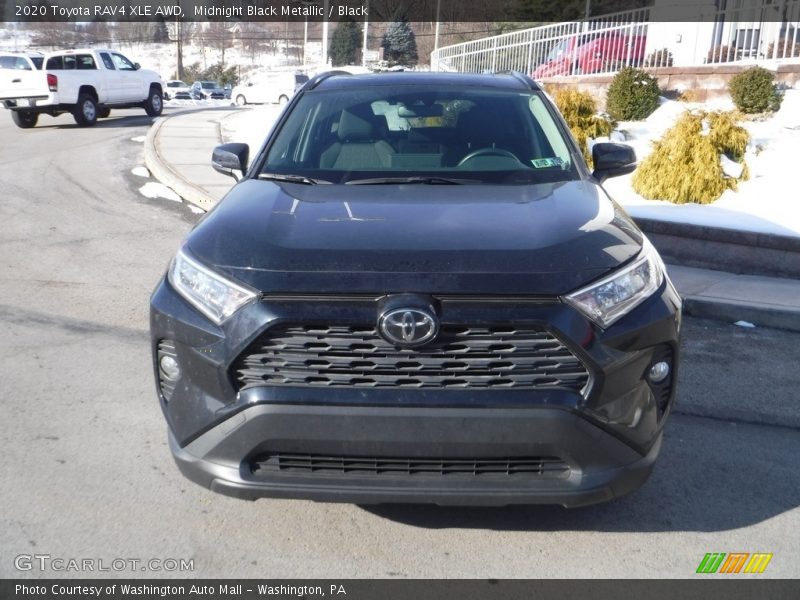 Midnight Black Metallic / Black 2020 Toyota RAV4 XLE AWD
