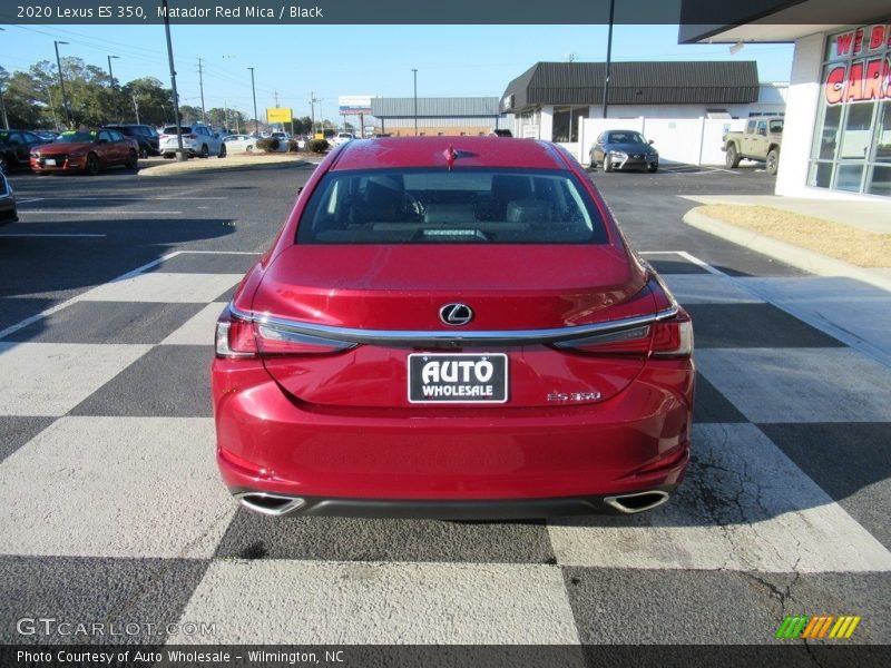 Matador Red Mica / Black 2020 Lexus ES 350