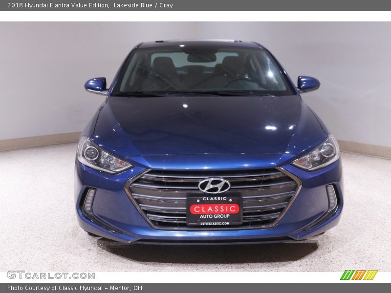 Lakeside Blue / Gray 2018 Hyundai Elantra Value Edition
