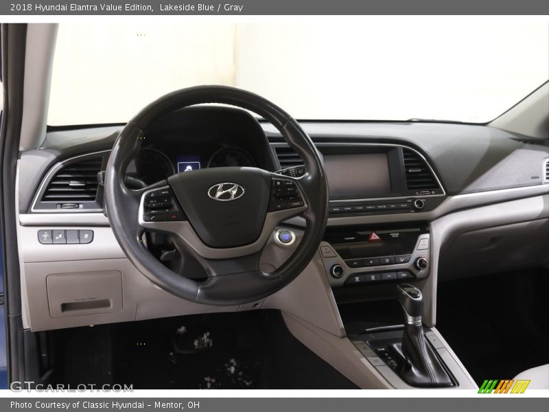 Lakeside Blue / Gray 2018 Hyundai Elantra Value Edition