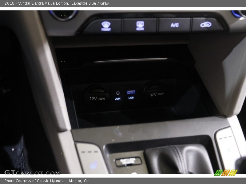 Lakeside Blue / Gray 2018 Hyundai Elantra Value Edition