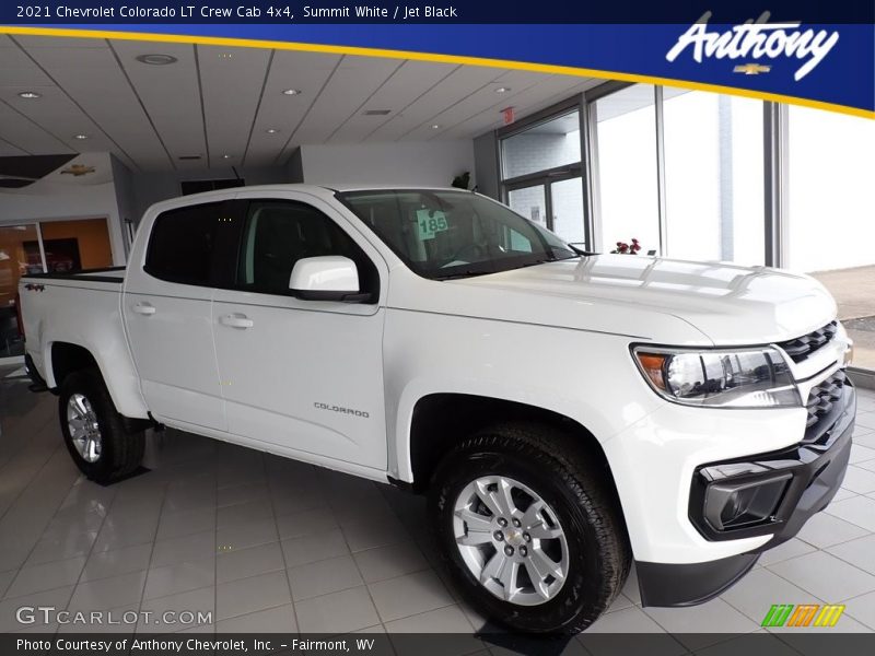Summit White / Jet Black 2021 Chevrolet Colorado LT Crew Cab 4x4
