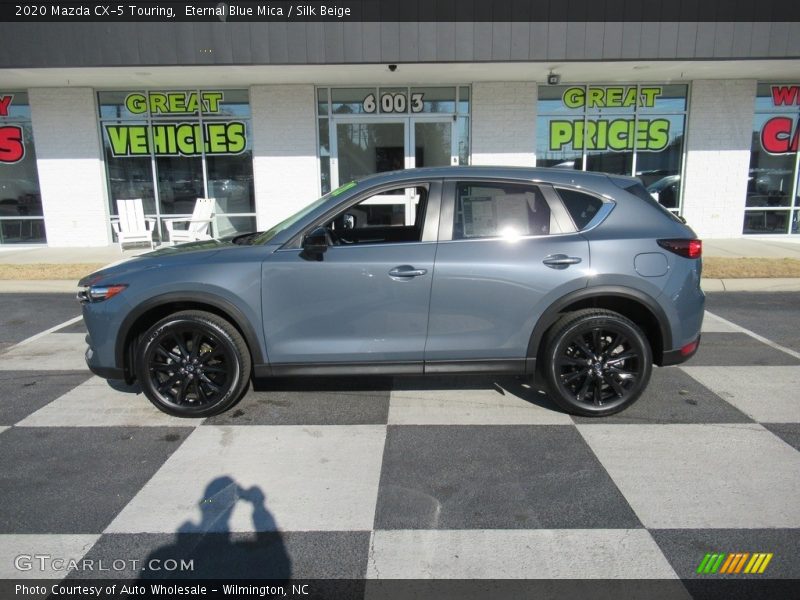 Eternal Blue Mica / Silk Beige 2020 Mazda CX-5 Touring