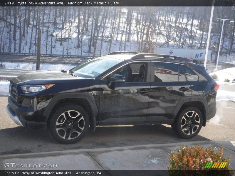 Midnight Black Metallic / Black 2019 Toyota RAV4 Adventure AWD