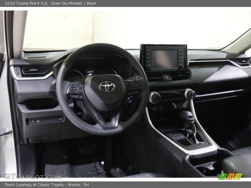 Silver Sky Metallic / Black 2019 Toyota RAV4 XLE