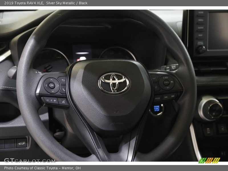 Silver Sky Metallic / Black 2019 Toyota RAV4 XLE