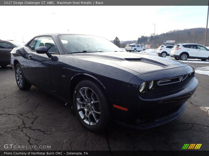 Maximum Steel Metallic / Black 2017 Dodge Challenger GT AWD