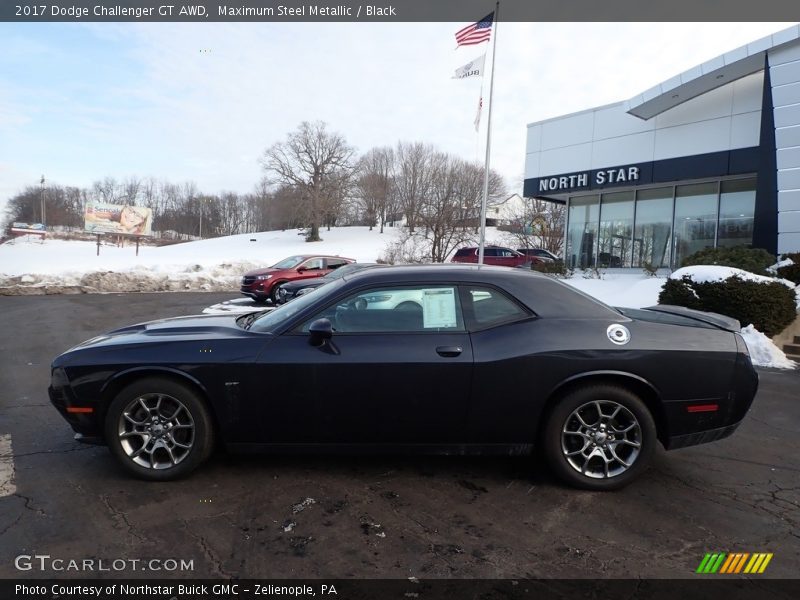 Maximum Steel Metallic / Black 2017 Dodge Challenger GT AWD