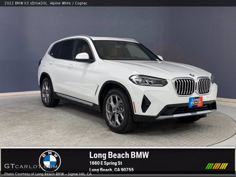 Alpine White / Cognac 2022 BMW X3 sDrive30i