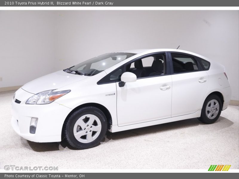 Blizzard White Pearl / Dark Gray 2010 Toyota Prius Hybrid III