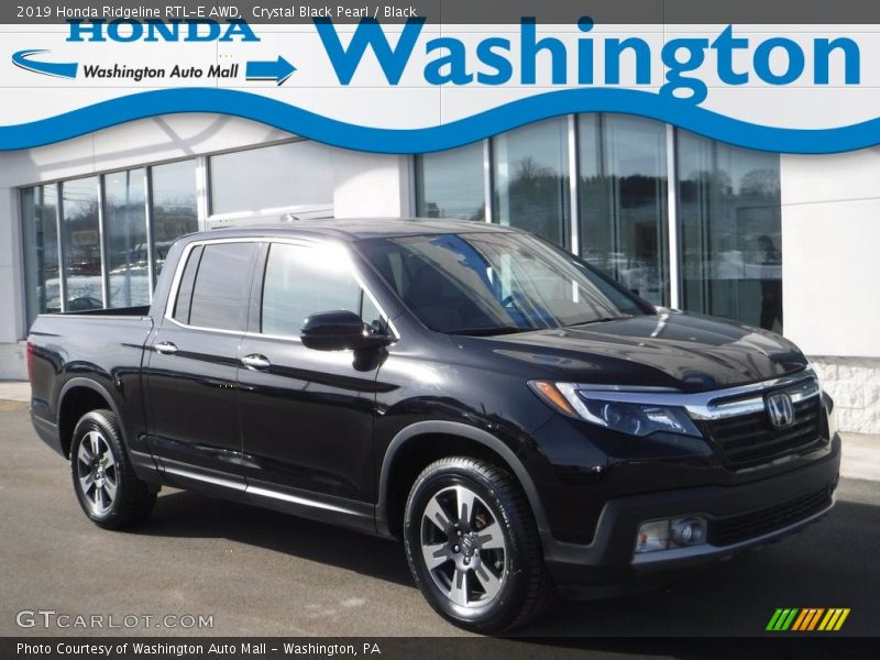 Crystal Black Pearl / Black 2019 Honda Ridgeline RTL-E AWD
