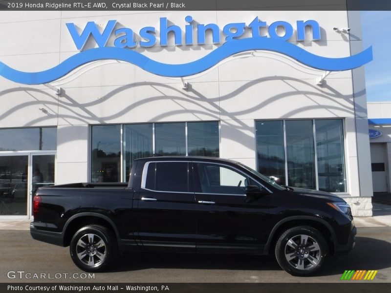 Crystal Black Pearl / Black 2019 Honda Ridgeline RTL-E AWD