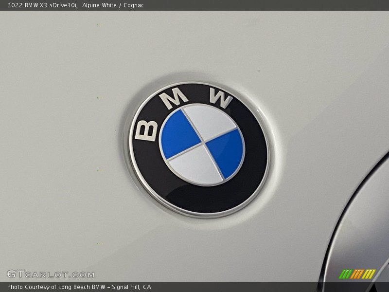 Alpine White / Cognac 2022 BMW X3 sDrive30i