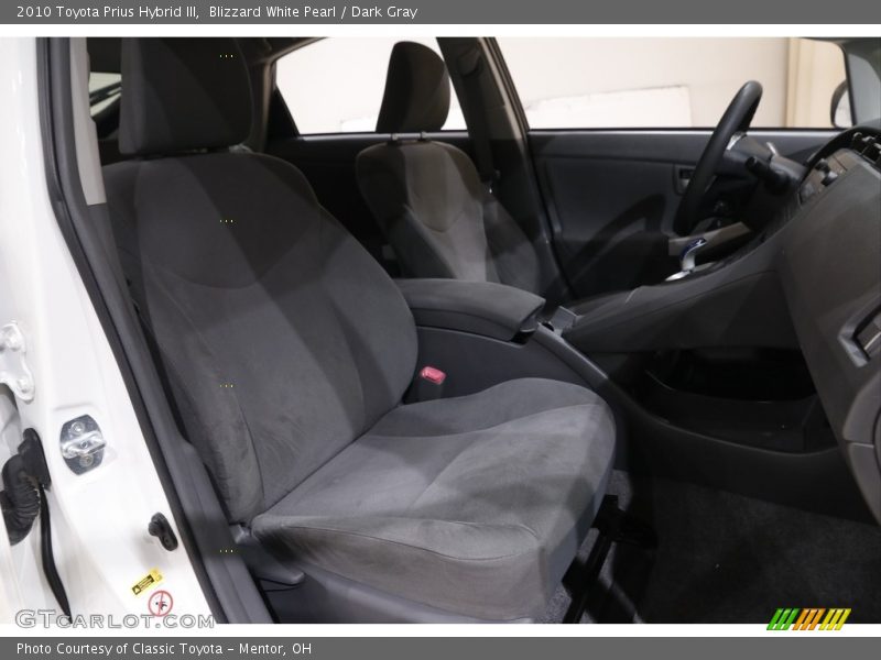 Blizzard White Pearl / Dark Gray 2010 Toyota Prius Hybrid III