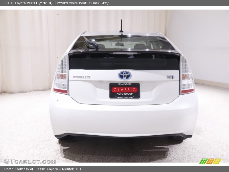 Blizzard White Pearl / Dark Gray 2010 Toyota Prius Hybrid III