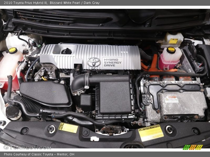 Blizzard White Pearl / Dark Gray 2010 Toyota Prius Hybrid III
