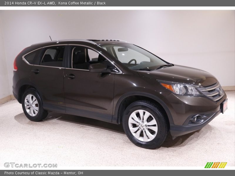 Kona Coffee Metallic / Black 2014 Honda CR-V EX-L AWD