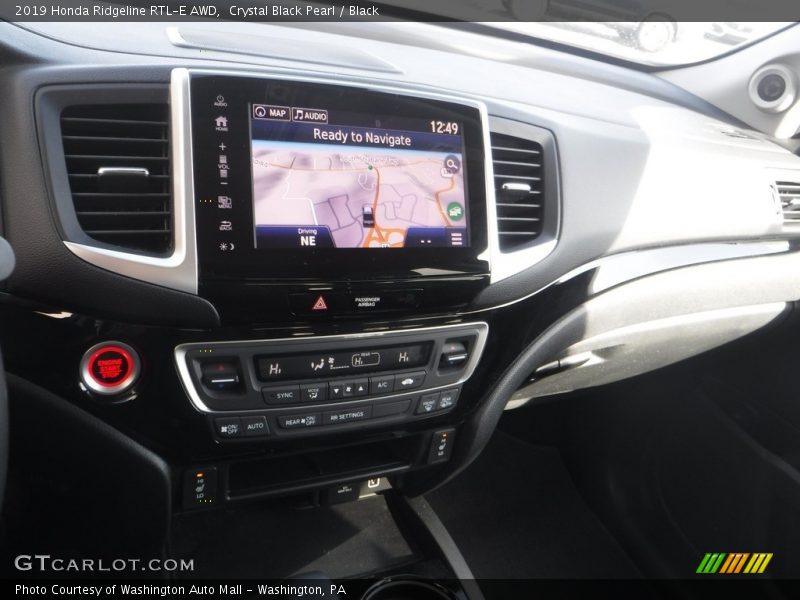 Crystal Black Pearl / Black 2019 Honda Ridgeline RTL-E AWD