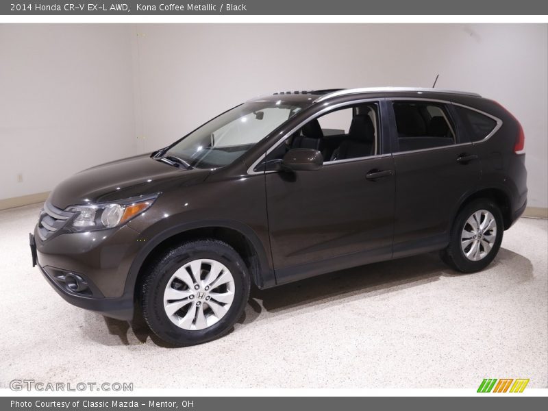 Kona Coffee Metallic / Black 2014 Honda CR-V EX-L AWD