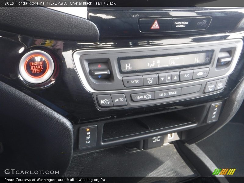 Crystal Black Pearl / Black 2019 Honda Ridgeline RTL-E AWD
