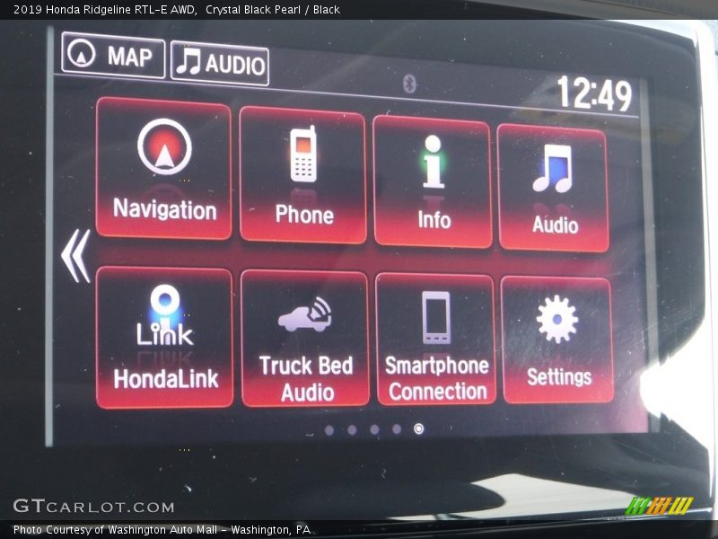 Crystal Black Pearl / Black 2019 Honda Ridgeline RTL-E AWD