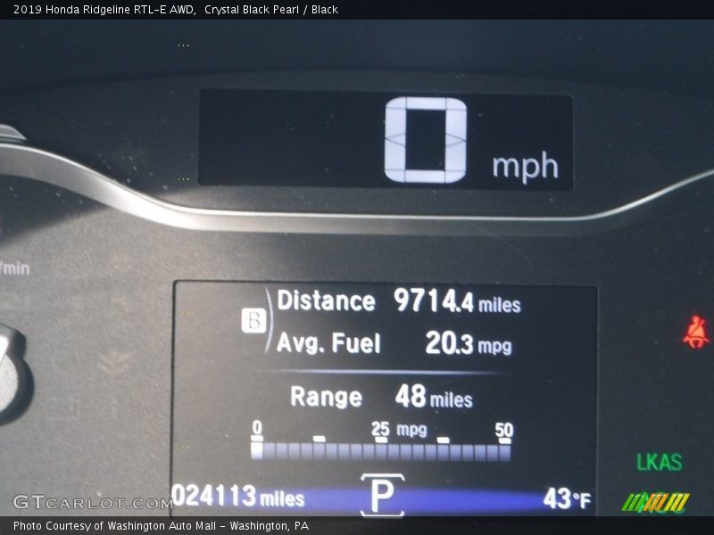 Crystal Black Pearl / Black 2019 Honda Ridgeline RTL-E AWD
